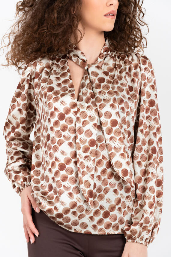 FIORENZA AMADORI C6152F24 CHEMISE MOTIF À POIS