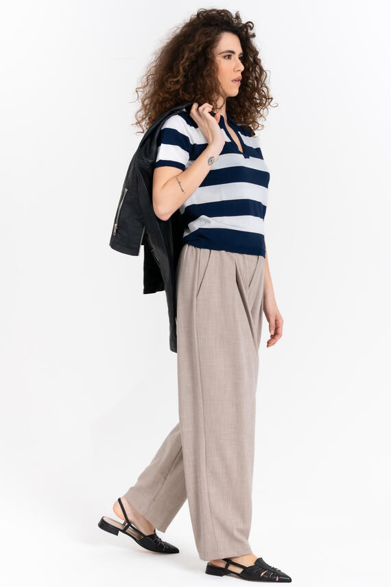 POLO À MANCHES COURTES ET COL EN V FIORENZA AMADORI 26014