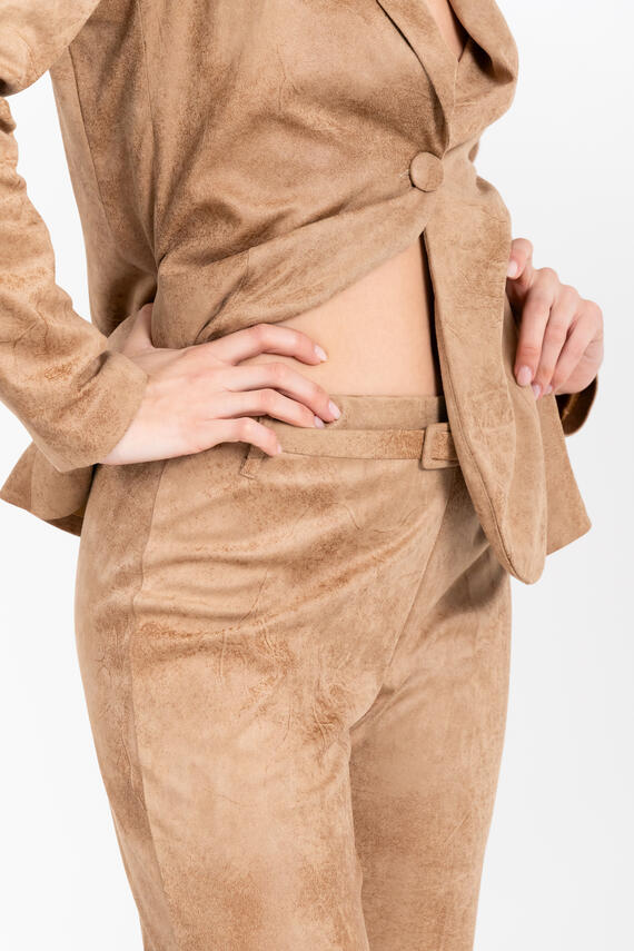 PANTALONE EFFETTO SUEDE FIORENZA AMADORI P3522T43
