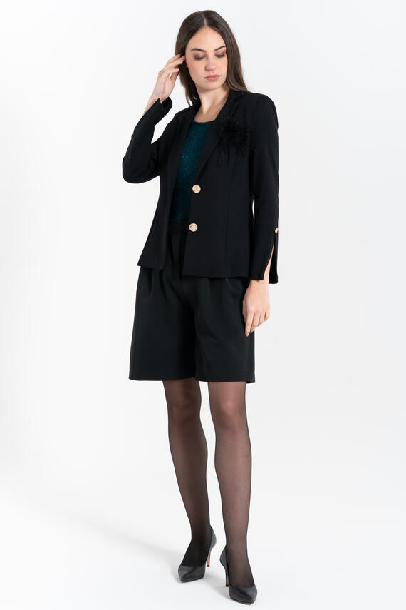 GIACCA DONNA CON PIUMA FIORENZA AMADORI K4415