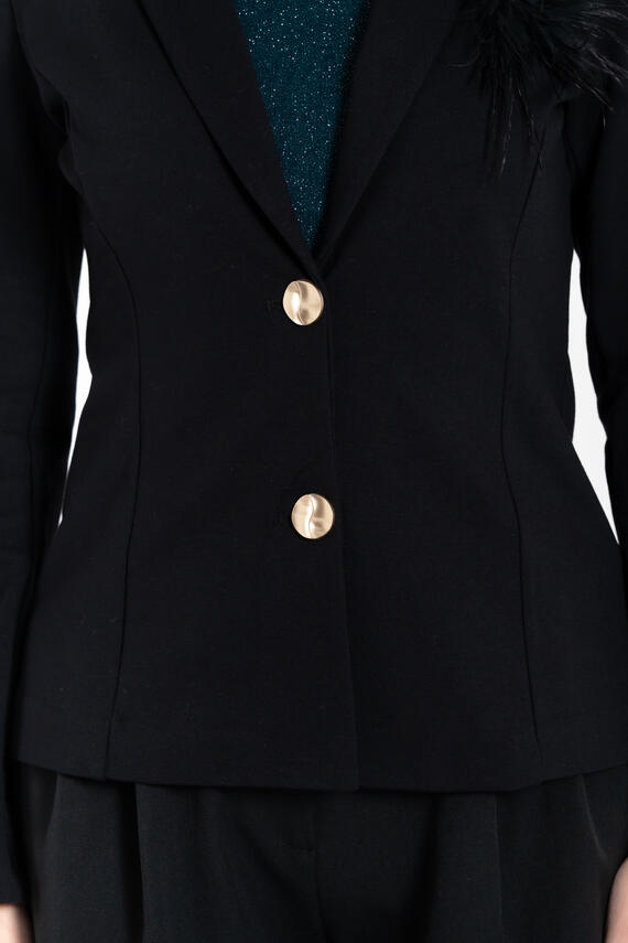 GIACCA DONNA CON PIUMA FIORENZA AMADORI K4415