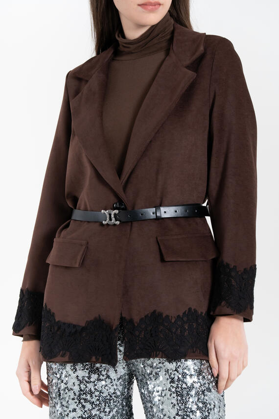 GIACCA DONNA IN VELLUTTO E PIZZO FIORENZA AMADORI MG206.858
&nbsp;