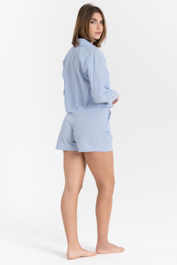 CAMICIA CROP A RIGHE FIORENZA AMADORI FM261191
&nbsp;