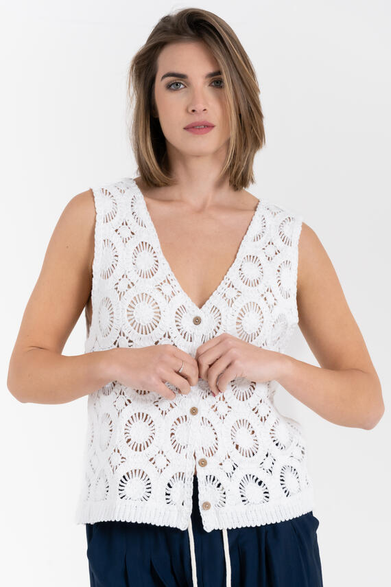 GILET IN CROCHET FIORENZA AMADORI 6602
&nbsp;