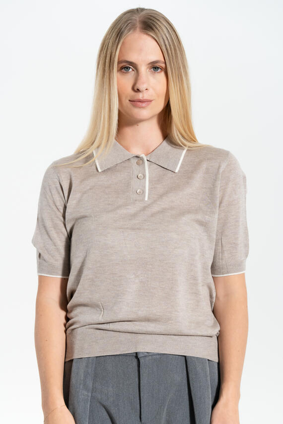 POLO DONNA MEZZA MANICA LANA VISCOSA FIORENZA AMADORI 6255