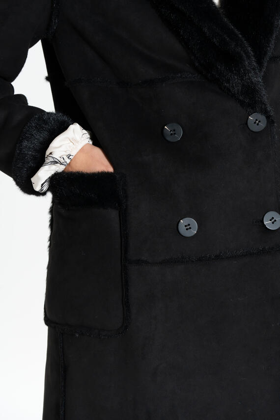 CAPPOTTO LUNGO DONNA SCAMOSCIATO FIORENZA AMADORI HW114
 