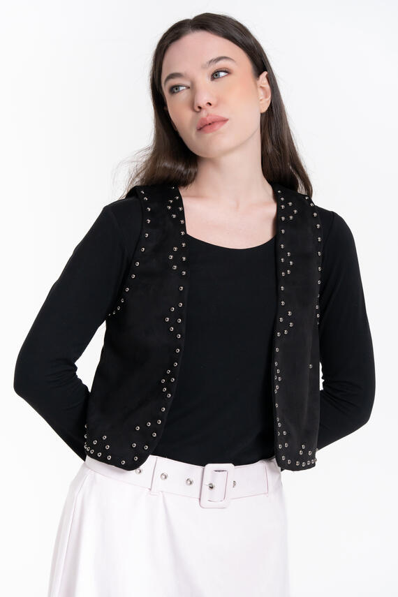 GILET DAINETTO CON BORCHIE FIORENZA AMADORI 27515
&nbsp;