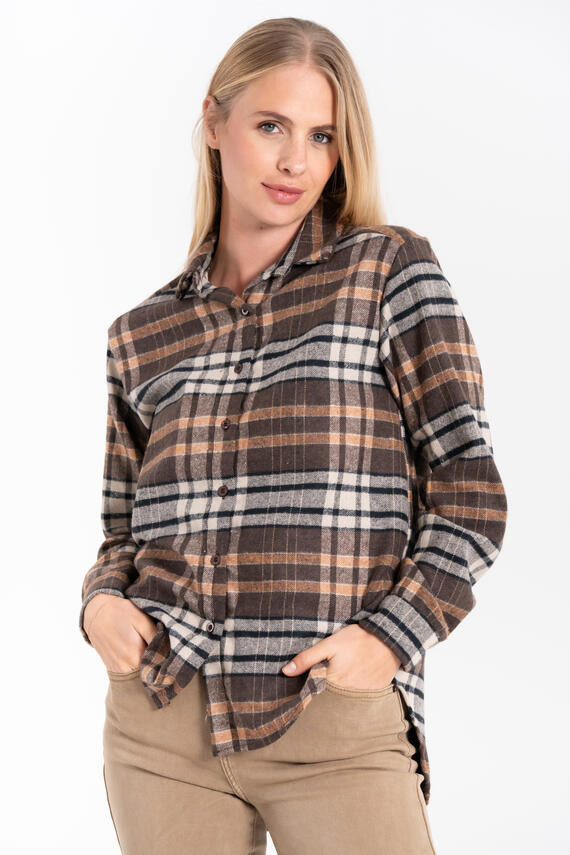 CAMICIA SCOZZESE DI FLANELLA FIORENZA AMADORI MC.168826