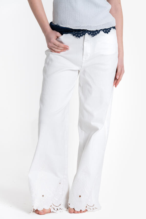 JEANS PALAZZO CON RICAMO FIORENZA AMADORI Z-15
&nbsp;