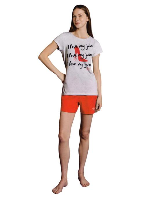 Pigiama donna a manica corta in jersey di cotone Il Diavolo veste Prada DYD0885