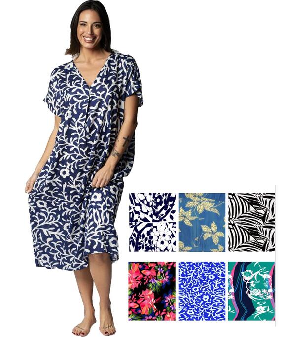 MARILA DILETTA WOMEN'S DRESS WITH SHORT SLEEVES IN VISCOSE