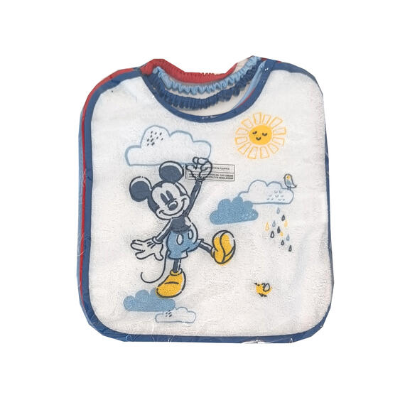 BAVAGLINI BAMBINO CON ELASTICO DISNEY MICKEY MOUSE WD9554 (6 PEZZI)