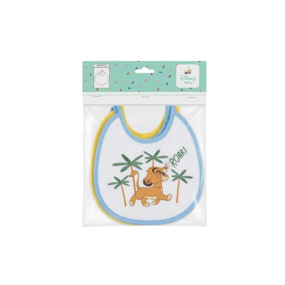 Bavaglino neonato in spugna plastificata 18x18 Disney Simba WD9670