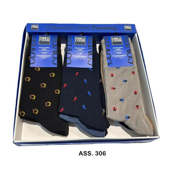 Calzino corto uomo in cotone elasticizzato Coveri Dynamic