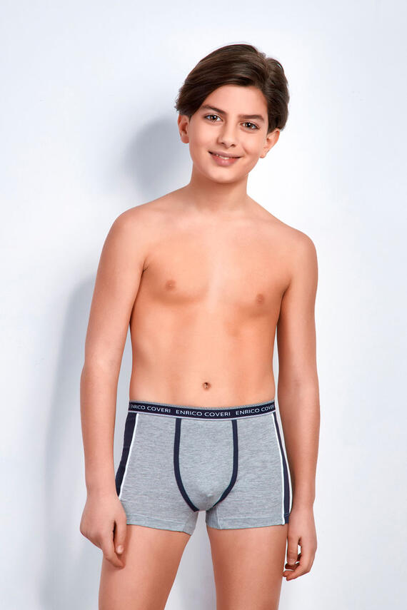 Boxer ragazzo in cotone elasticizzato Enrico Coveri EB4003