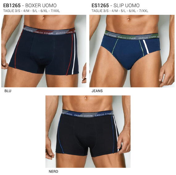 Men's boxer shorts in stretch cotton Enrico Coveri EB1265