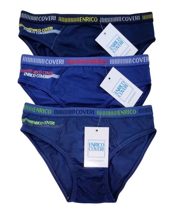 Slip ragazzo in cotone elasticizzato Enrico Coveri ES4181