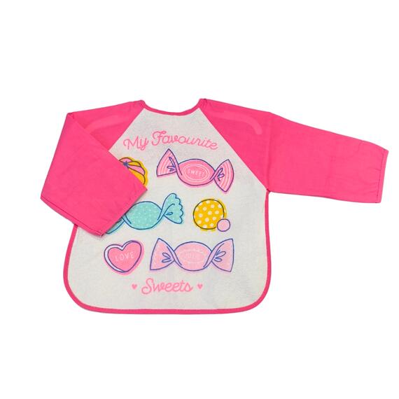 Bavaglino bambina con maniche Ellepi AD9603