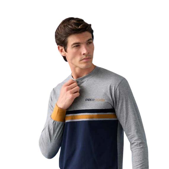 Enrico Coveri EP1223 Men's Seraph Pajamas in Cotton Jersey