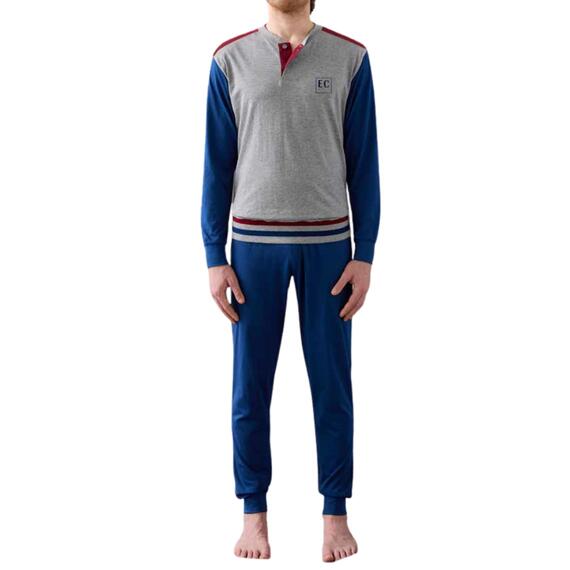 Enrico Coveri EP1224 Men's Seraph Pajamas in Cotton Jersey