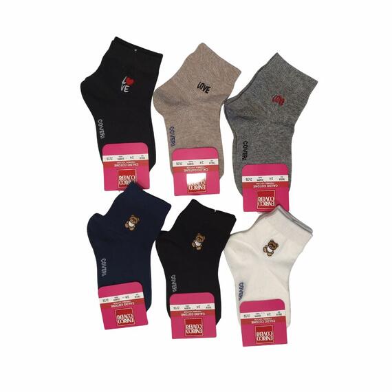Calza corta bambina in caldo cotone Enrico Coveri Emily
