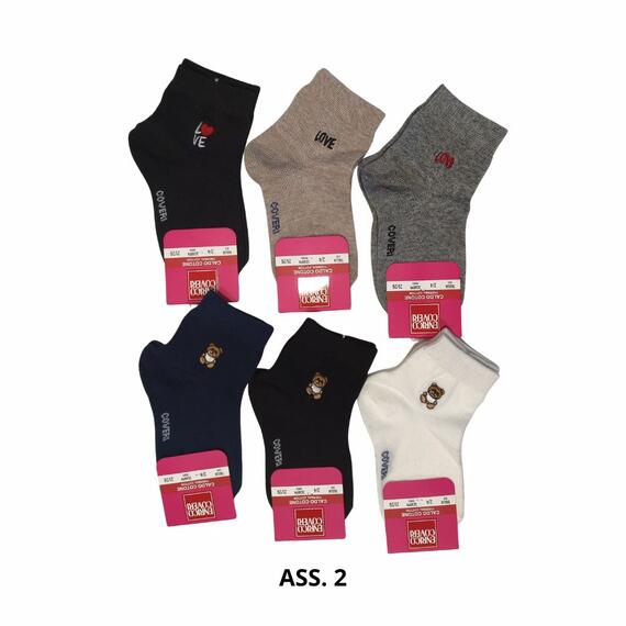 Calza corta bambina in caldo cotone Enrico Coveri Emily