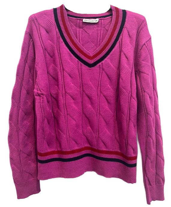 MAGLIONE DONNA SCOLLO V FIORENZA AMADORI 3004 