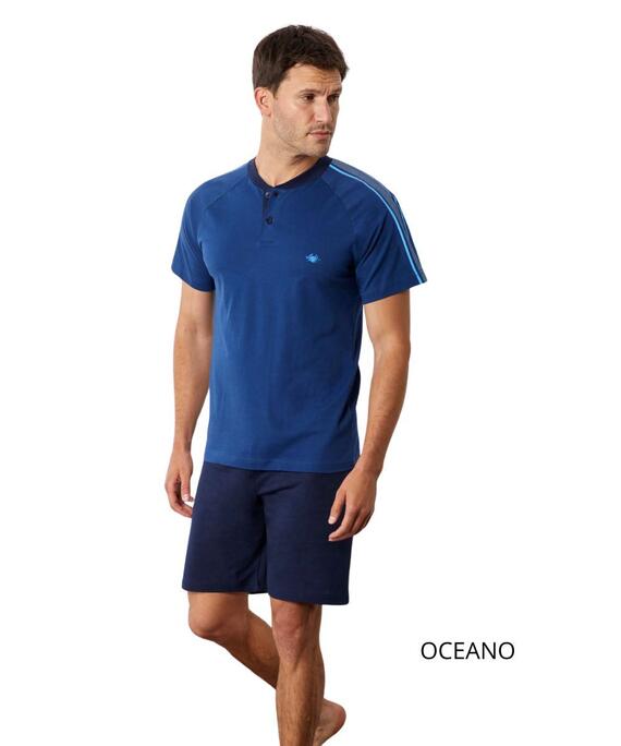 Il Granchio GP1157 Мужская короткая пижама из хлопкового джерси