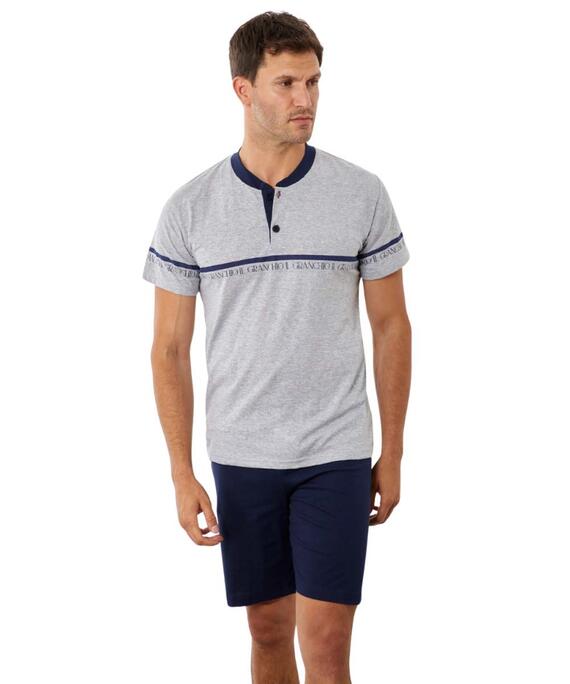 Pigiama uomo corto in jersey di cotone Il Granchio GP1160