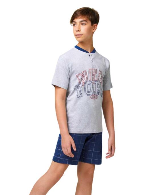 Pigiama corto da ragazzo in jersey di cotone Il Granchietto GP4156