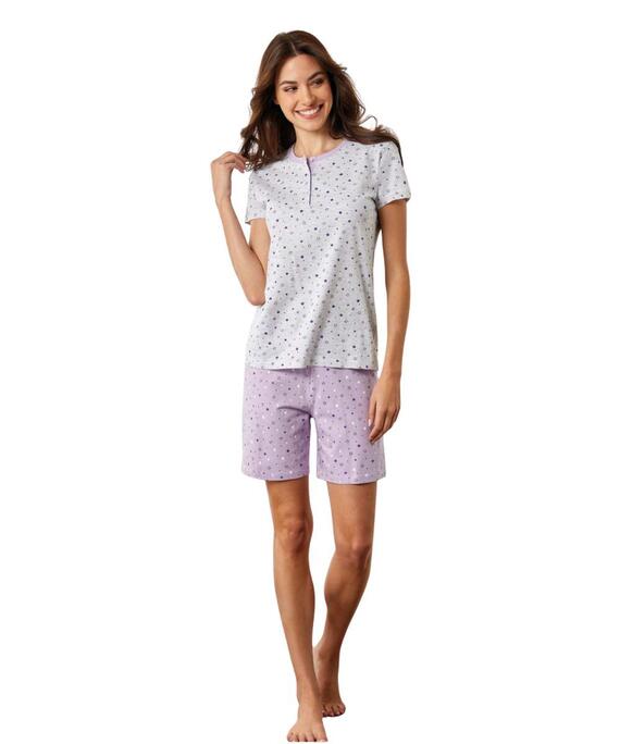 Pigiama donna a manica corta in jersey di cotone Il Granchio Lady GP5135