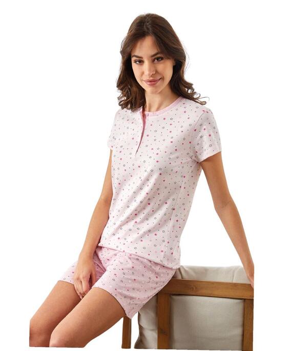 Pigiama donna a manica corta in jersey di cotone Il Granchio Lady GP5135