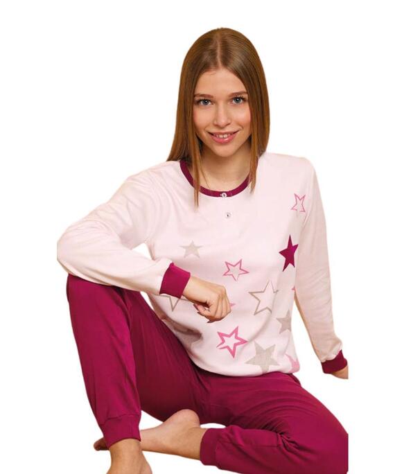 Pigiama da ragazza in CALDO cotone Il Granchietto GP7117