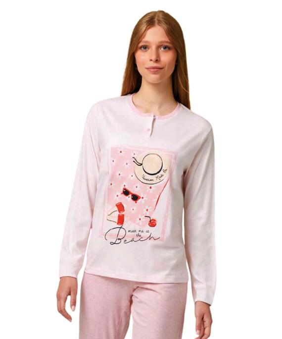 Pigiama da ragazza in jersey di cotone Il Granchietto GP7134