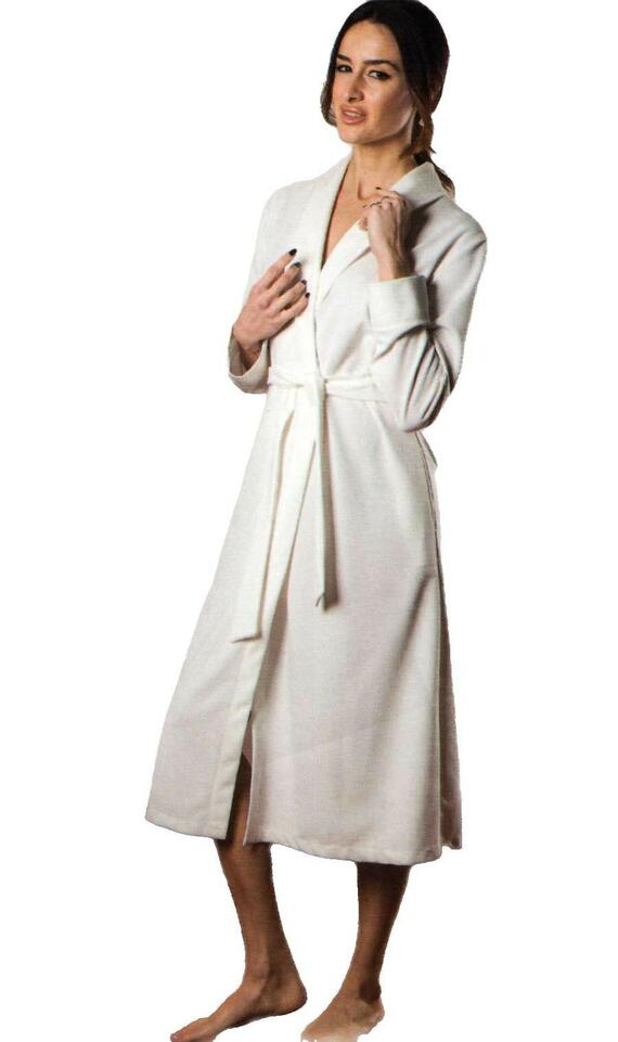 Giusy Mode Ivana cross dressing gown in cotton blend