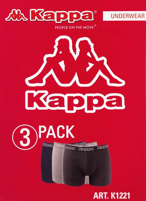 Kappa K1221 Tri-pack bi-elastic cotton boxer