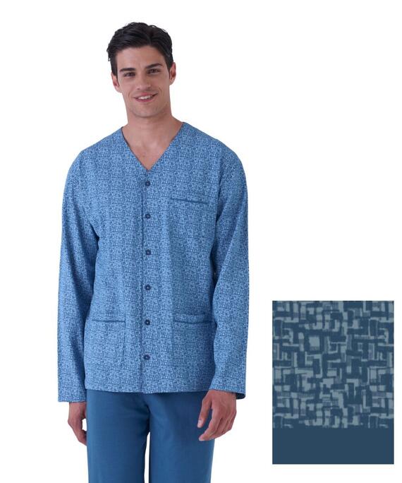 Pigiama uomo aperto in jersey di cotone Karelpiu' KE0253