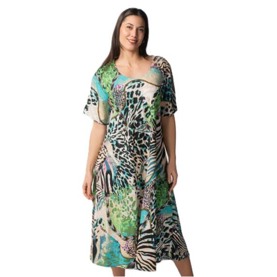 ABITO DONNA IN VISCOSA MANICA CORTA MARILA KF1740