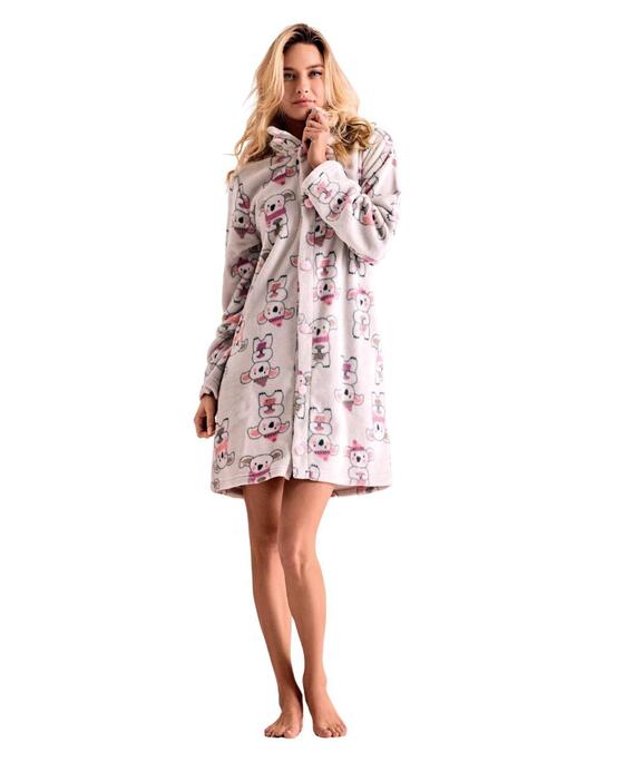 Vestaglia donna in caldo pile coral Infiore Koala KLO673007
