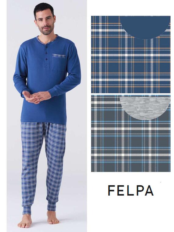 Karelpiu' KY7341 Men's Cotton Fleece Pyjamas