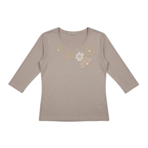 Damen-Dreiviertelärmel-Viskosepullover KARTIZA 26309