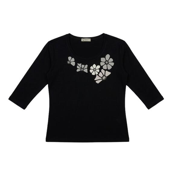 Damen-Dreiviertelärmel-Viskosepullover KARTIZA 26309