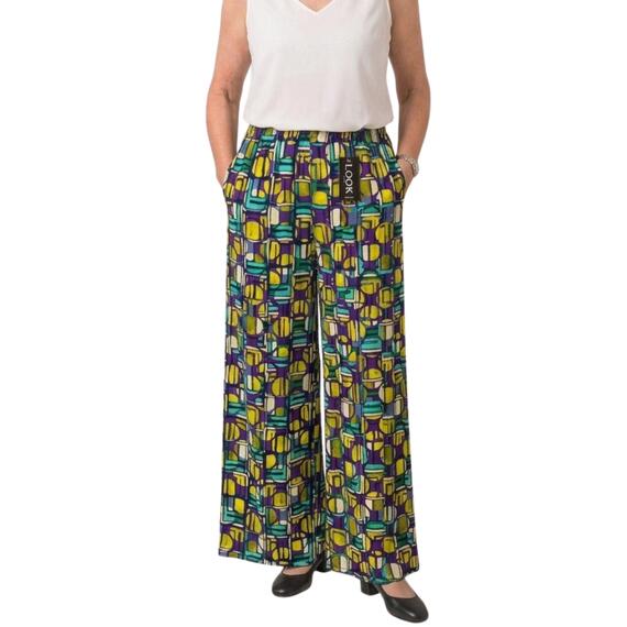PANTALONE DONNA PALAZZO VISCOSA LITIO LOOK&nbsp;
&nbsp;