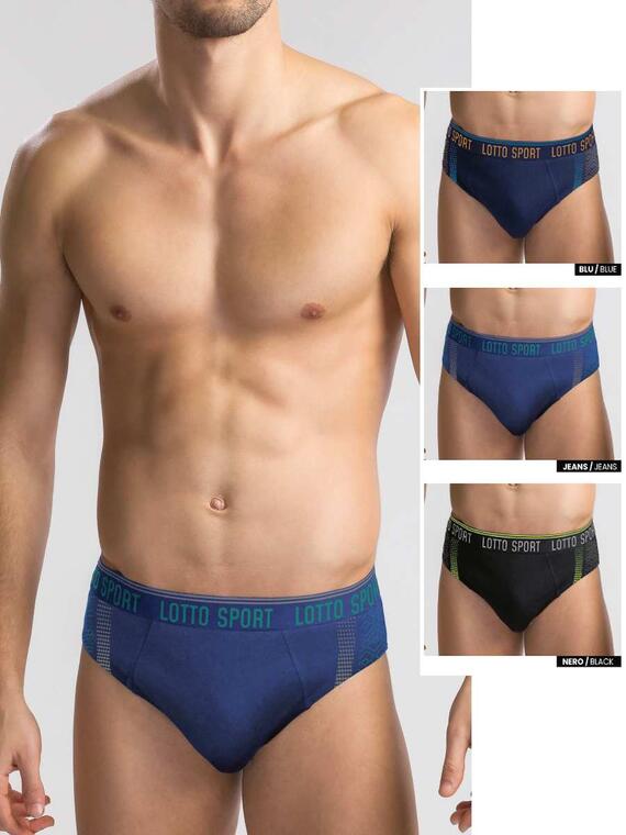 Slip uomo in cotone elasticizzato Lotto LS1332