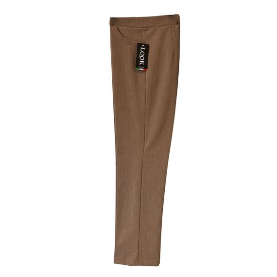 PANTALONE DONNA GESSATO LOOK MANTO