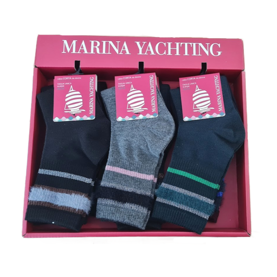 CALZINO DONNA COTONE CALDO CORTO MT118 MARINA YACHTING