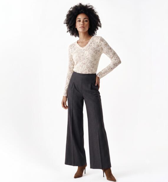 Maglia in pizzo velluto Fiorenza Amadori M1700T36