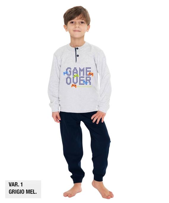 Pigiama da bambino in CALDO cotone Martellina M2002