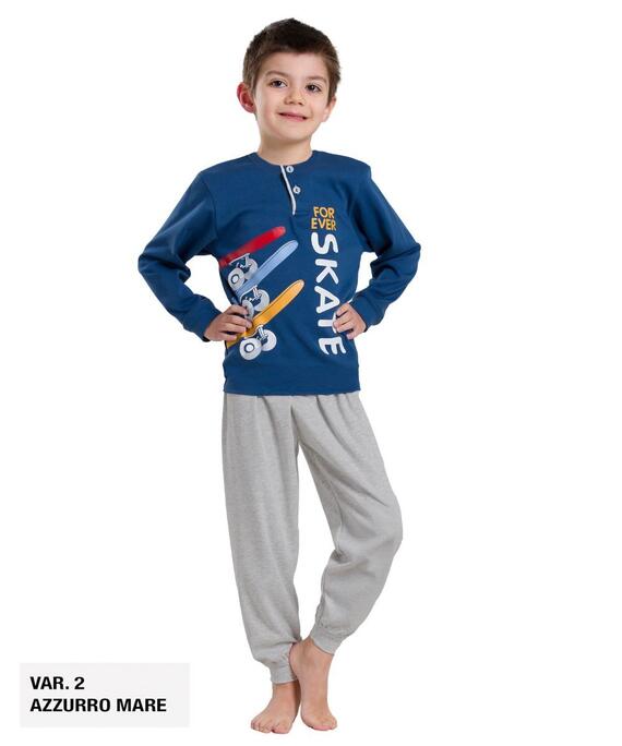 Pigiama da bambino in CALDO cotone Martellina M2003