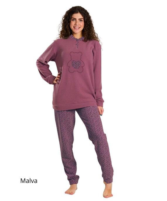 Pigiama da ragazza in CALDO cotone lanato Martellina M4016